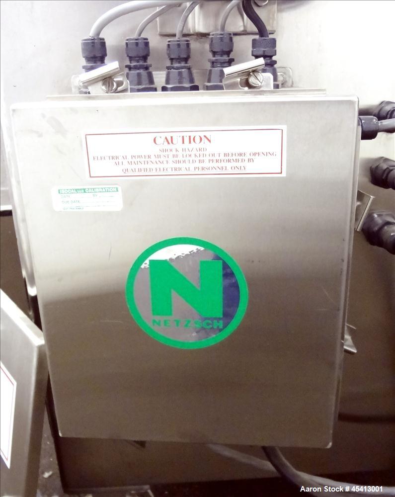 Used Stainless Steel Netzsch Small Horizontal Media Mill, Model LME4 / LMZ2