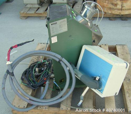 Used Netzsch Labstar Media Mill, Model LS-1, Type 993-06, .6 Liter Capacity.  Approximate 3 3/4" diameter, 316 stainless steel, chamber x approximately 4 11/16" deep.  1 1/2" inlet/outlet.  316 stain...
