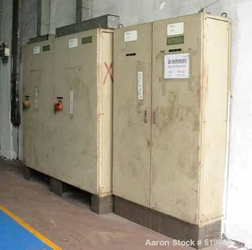 USED: Netzsch attrition mill, model RM100F, 100 liter capacity,vertical design, peg/counter-peg system, enclosed design, fullyheatable. With controls. Approximately 75 hp.