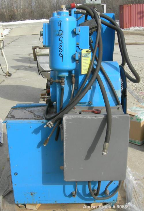 USED:Netzsch Mill, type 5740.4, model LMC-4DCMS, capacity 4.15 liters.304 stainless steel construction.6" diameter barrel.Driven by a 5 hp, 3/60/230/460 volt, 1730 rpm varispeed motor.Control panel u...