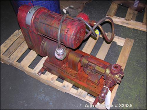 USED: Premier Horizontal Media Mill, model HP20. 20 liter capacity, stainless steel jacketed chamber, with pressure seal and oil pot, on base with 30 hp XP motor.