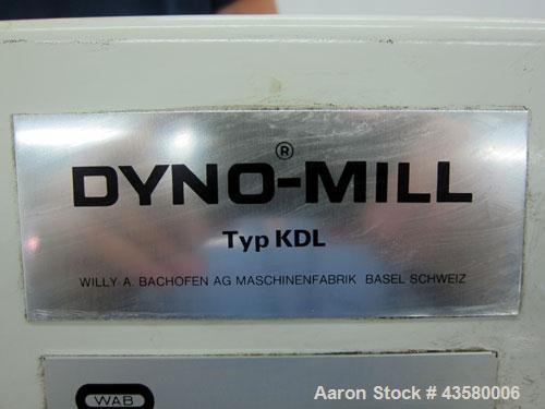 Used WAB Willy A. Bachofen Dyno-Mill, Model KDL. Parts machine only. Approximate 1.85kw, 60hz motor.