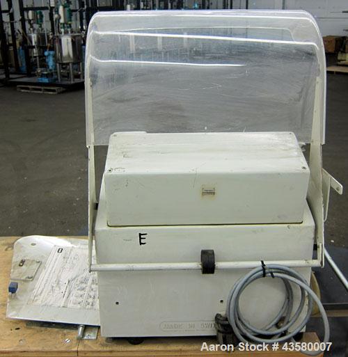 Used WAB Willy A. Bachofen Dyno-Mill, Model KDL, 316 Stainless Steel. Approximate capacity 0.3 to 0.6 liters. 3” Diameter x 6” deep jacketed chamber, no mixing rotor. Driven by an approximate 1.5kw, ...