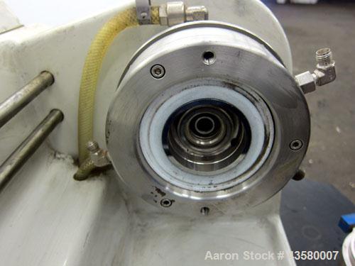 Used WAB Willy A. Bachofen Dyno-Mill, Model KDL, 316 Stainless Steel. Approximate capacity 0.3 to 0.6 liters. 3” Diameter x 6” deep jacketed chamber, no mixing rotor. Driven by an approximate 1.5kw, ...