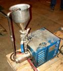Used Eiger Mini Motor Media Mill, Model 250, stainless steel, horizontal. Approximately 250 ML jacketed chamber, up to 1 gallon batch capacity. Driven by an approximate 1/4 hp motor.
