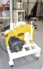 Used Meadows Mills Stone Burr Mill, Model 20N, Carbon Steel. Includes a feed hopper. Driven by a 10hp motor. Set up with blower discharge. Mounted on a frame with casters. Serial# 34523-13.  ADD 18% ...