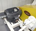 Used Meadows Mills Stone Burr Mill, Model 20N, Carbon Steel. Includes a feed hopper. Driven by a 10hp motor. Set up with blower discharge. Mounted on a frame with casters. Serial# 34523-13.  ADD 18% ...