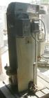 USED: Morehouse-Cowles model 5-5 sand mill, 5 gallon capacity. 7-1/2 hp XP belt drive. 230/460V/1750 rpm. Viking HL-32 feed pump. 1 hp varispeed drive XP. 25.1:1 ratio output. 1978 vintage.