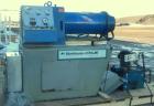 Used Morehose Cowles Zinger Horizontal Media Mill, Model LV-40F, 304 Stainless Steel. Approximately 11