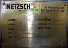 Used Netzsch Horizontal Media Mill, Model LMC60(E), Carbon Steel Jacketed Chamber, Porcelain Lined. Capacity 49.5 liters. Chamber approximately 11-3/4