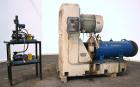 Used Netzsch Horizontal Media Mill, Model LME-200K, Type 574.77.08, Carbon Steel. Jacketed chamber capacity 59.9 gallon (227 liter). Throughput approximately 200-2000 liters per hour. Chamber approxi...
