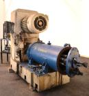 Used Netzsch Horizontal Media Mill, Model LME-200K, Type 574.77.08, Carbon Steel. Jacketed chamber capacity 59.9 gallon (227 liter). Throughput approximately 200-2000 liters per hour. Chamber approxi...