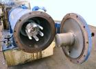 Used Netzsch Horizontal Media Mill, Model LME-200K, Type 574.77.08, Carbon Steel. Jacketed chamber capacity 59.9 gallon (227 liter). Throughput approximately 200-2000 liters per hour. Chamber approxi...