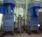 USED: Netzsch attrition mill, model RM100F, 100 liter capacity, vertical design, peg/counter-peg system, enclosed design, fully heatable. With controls. Approximately 75 hp.