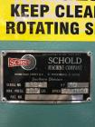 Used- Schold Machine High Speed Vertical Media / Shot / Sand Mill. 30 hp motor. Max press. 125 lbs. Speed. 900/1800 rpm. Rep...