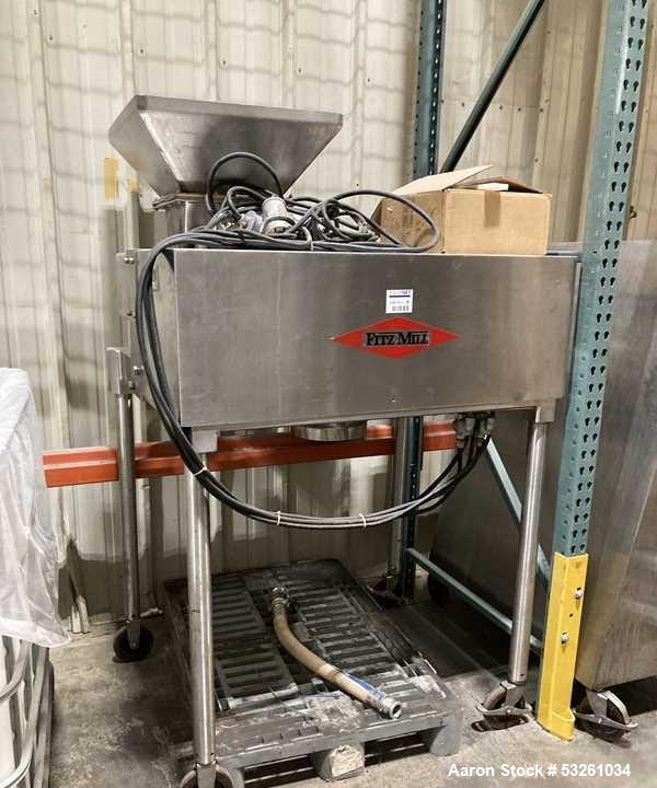 Used Fitzpatrick Company DC3 D6A Stainless Steel FitzMill – Sanitary Hammer Mill with Spare Rotor & Screens