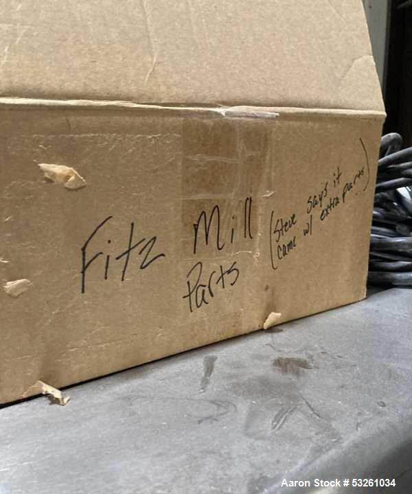 Used Fitzpatrick Company DC3 D6A Stainless Steel FitzMill – Sanitary Hammer Mill with Spare Rotor & Screens