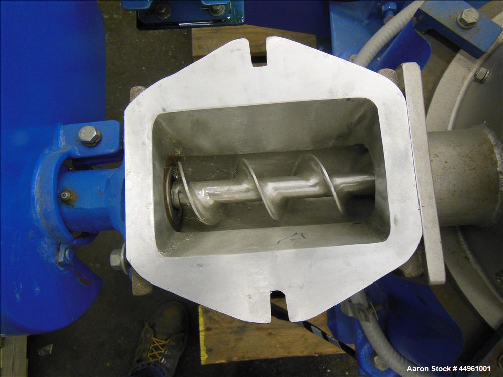 Used Hosokawa Micron Powder Systems ACM Air Classifying Mill, Model 10 ACM, 304 Stainless Steel. Approximate 11" diameter grinding chamber. Rotor driven by a 10 hp, 3/60/230/460 volt, 3500 rpm XP mot...