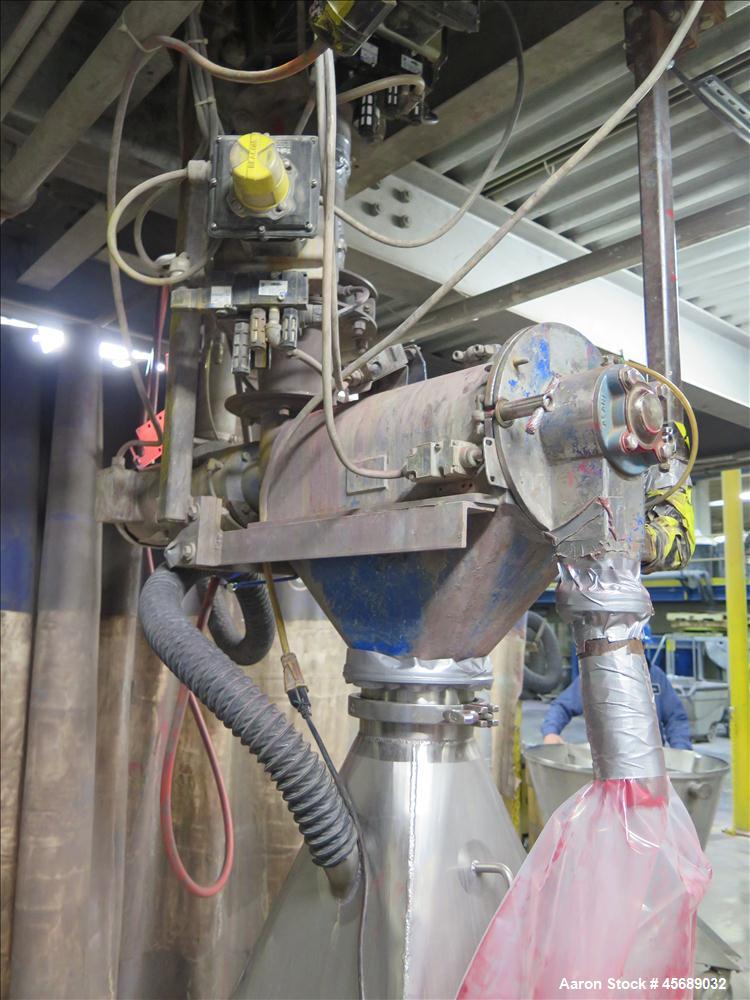 Used Hosokawa Mikropul Pulverizer, Model 10ACM.  Carbon Steel Construction.  Includes; AZO Sifter, Model E350, Cyclone, Toledo Scale and Control.  Controls for Dust Collector and Pulverizer.