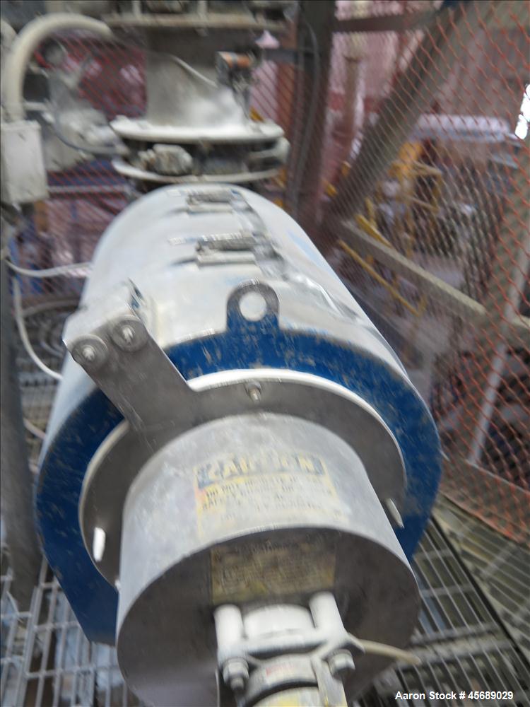 Used Hosokawa Mikropul Pulverizer, Model 30ACM.  Carbon Steel Construction.  Includes; Kemutec Sifter, Model K650, Cyclone, Mikro-Pulsaire Dust Collector, Schmalz Box Lifter, Toledo Scale and Control...