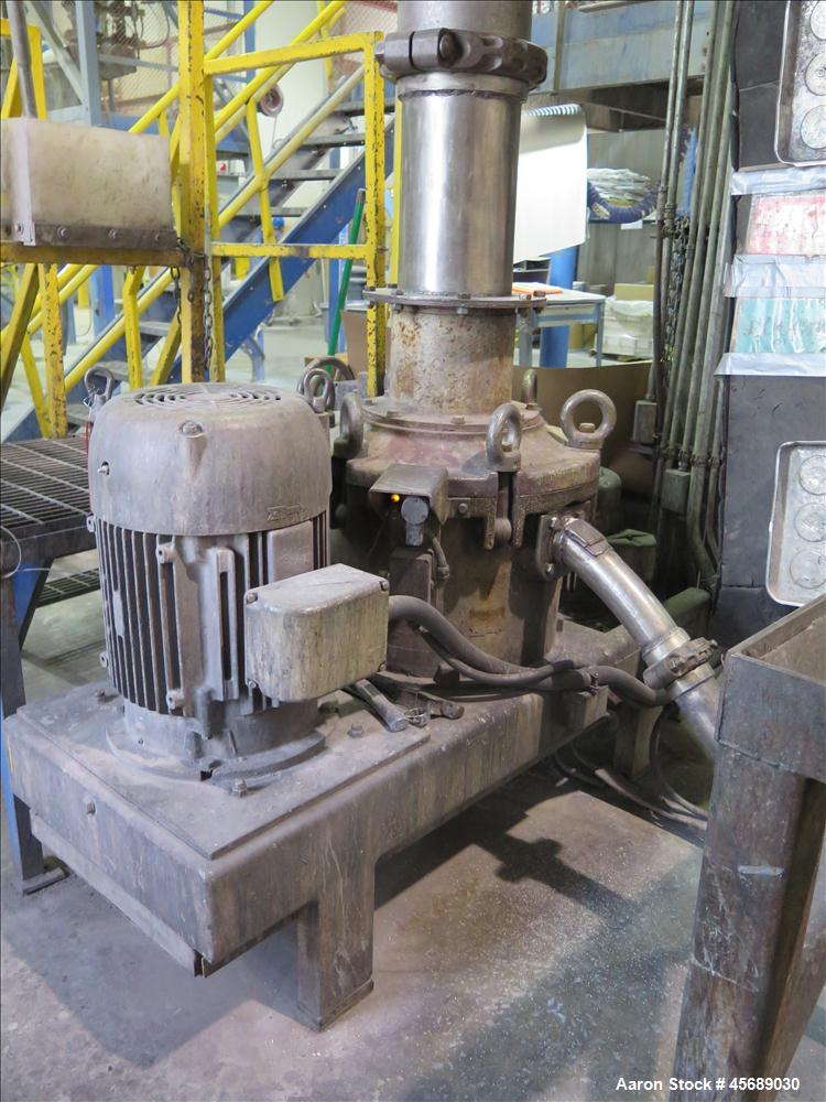 Used Hosokawa Mikropul Pulverizer, Model 40ACM.  Carbon Steel Construction.  Includes; AZO Sifter, Model E650, Cyclone, Mikro-Pulsaire Dust Collector, Schmalz Box Lifter, Toledo Scale and Control.  C...