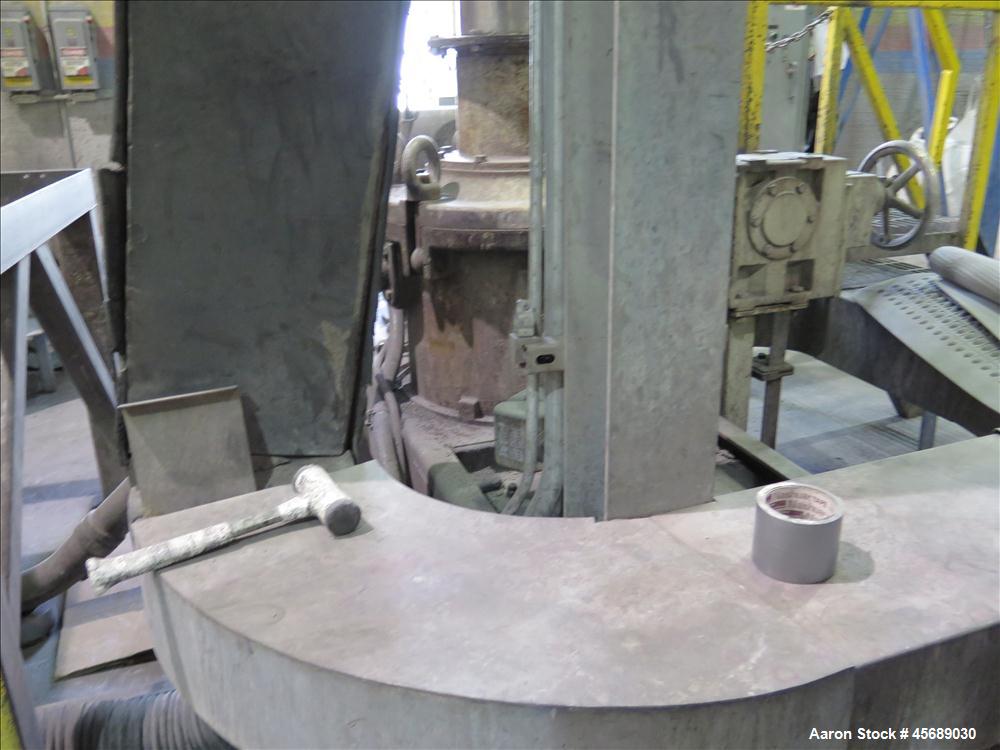 Used Hosokawa Mikropul Pulverizer, Model 40ACM.  Carbon Steel Construction.  Includes; AZO Sifter, Model E650, Cyclone, Mikro-Pulsaire Dust Collector, Schmalz Box Lifter, Toledo Scale and Control.  C...