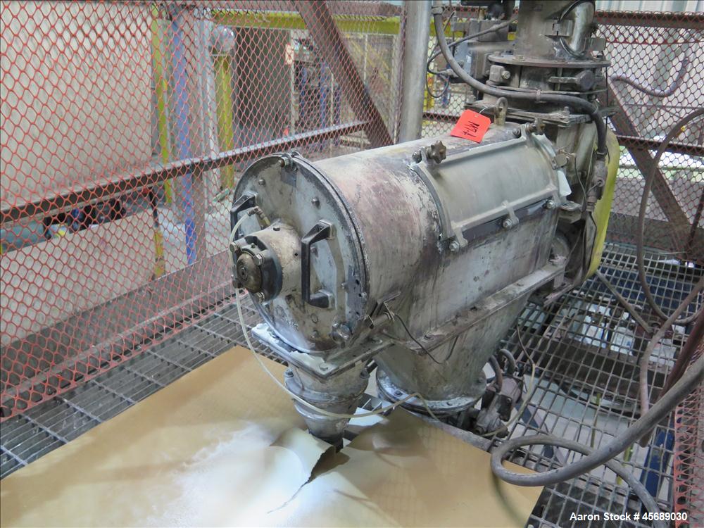 Used Hosokawa Mikropul Pulverizer, Model 40ACM.  Carbon Steel Construction.  Includes; AZO Sifter, Model E650, Cyclone, Mikro-Pulsaire Dust Collector, Schmalz Box Lifter, Toledo Scale and Control.  C...