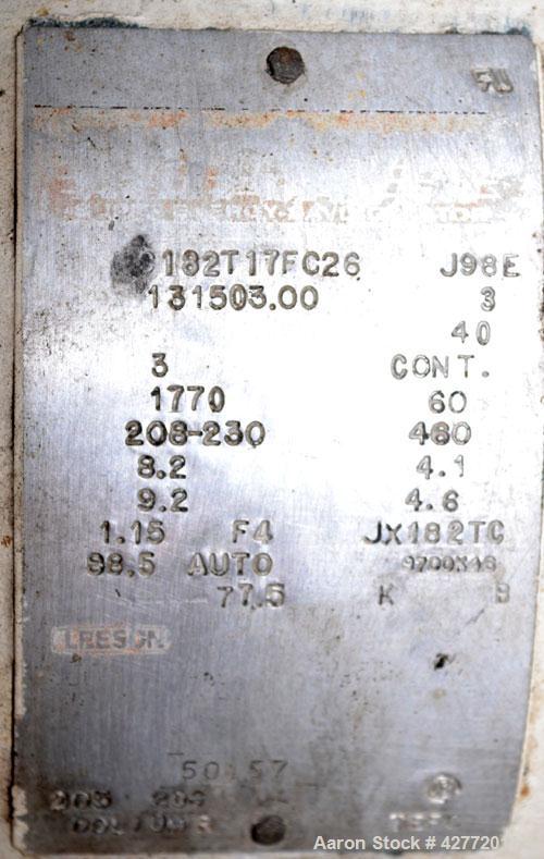 Used Mikro Pulverizer Hammer Mill, Model 4TH, Carbon Steel. 20" Diameter x 12" wide rotor with 4 rows swinging stirrup hammers. Top gravity feed hopper, bottom screen. Bottom discharge hopper with a ...