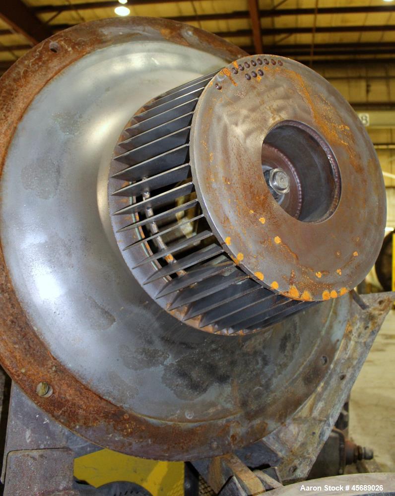 Used Hosokawa Mikropul Pulverizer, Model 60ACM, Carbon Steel. Approximate 31-1/2" diameter rotor. Driven by a 75hp, 3/60/230/460 volt, 1770 rpm motor. Separator driven by a 10hp, 3/60/230/460 volt, 1...