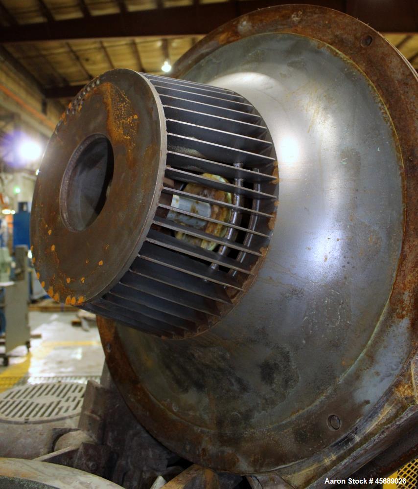 Used Hosokawa Mikropul Pulverizer, Model 60ACM, Carbon Steel. Approximate 31-1/2" diameter rotor. Driven by a 75hp, 3/60/230/460 volt, 1770 rpm motor. Separator driven by a 10hp, 3/60/230/460 volt, 1...
