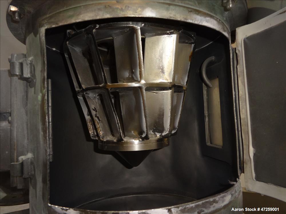 Used Hosokawa Micron Milling System Consisting Of: (1) Hosokawa Micron Dryer, model MDV-1, stainless steel. Approximate 125 kg/hr. maximum evaporation capacity depending on product. Approximate 10" d...