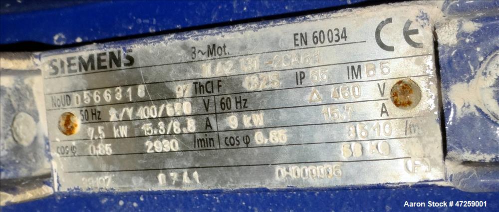Used Hosokawa Micron Milling System Consisting Of: (1) Hosokawa Micron Dryer, model MDV-1, stainless steel. Approximate 125 kg/hr. maximum evaporation capacity depending on product. Approximate 10" d...