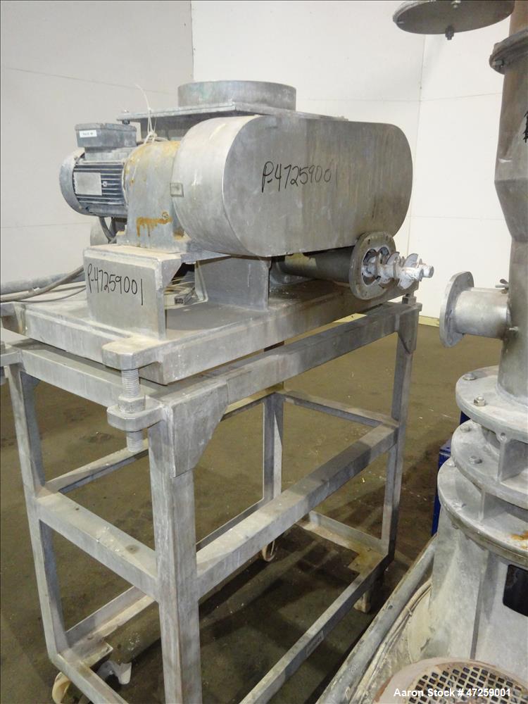 Used Hosokawa Micron Milling System Consisting Of: (1) Hosokawa Micron Dryer, model MDV-1, stainless steel. Approximate 125 kg/hr. maximum evaporation capacity depending on product. Approximate 10" d...