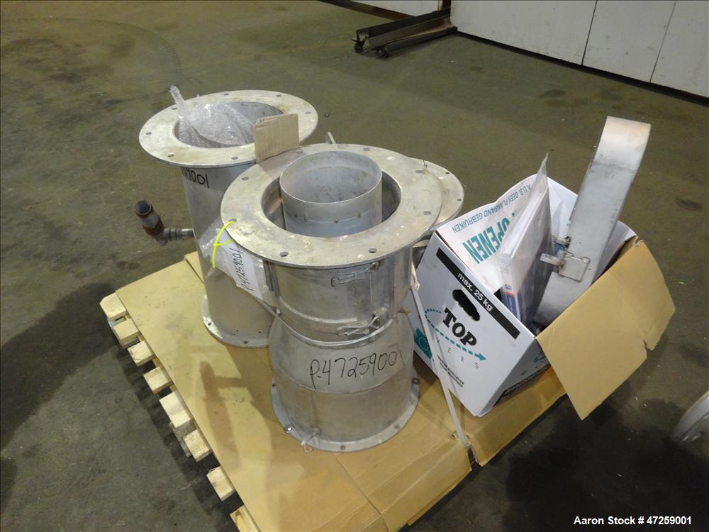 Used Hosokawa Micron Milling System Consisting Of: (1) Hosokawa Micron Dryer, model MDV-1, stainless steel. Approximate 125 kg/hr. maximum evaporation capacity depending on product. Approximate 10" d...