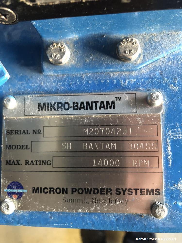 Used- Hosokawa Micron: Micron Powder Systems
