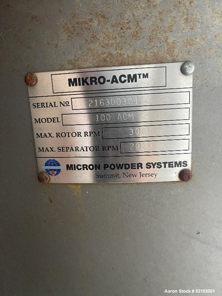 Hosokawa / Micron Powder Systems Model 100-Mikro ACM.