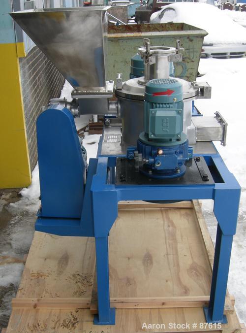 Unused- IMM ACM Type Classifier Pulverizer, Model JCL320, 304 Stainless Steel. Maximum capacity 66-880 pounds per hour, air volume 529 cfm. 12-1/2" Diameter grinding chamber with liner. Approximate 1...