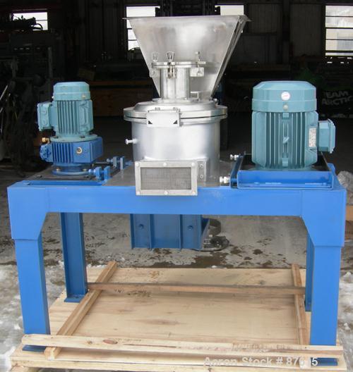 Unused- IMM ACM Type Classifier Pulverizer, Model JCL320, 304 Stainless Steel. Maximum capacity 66-880 pounds per hour, air volume 529 cfm. 12-1/2" Diameter grinding chamber with liner. Approximate 1...