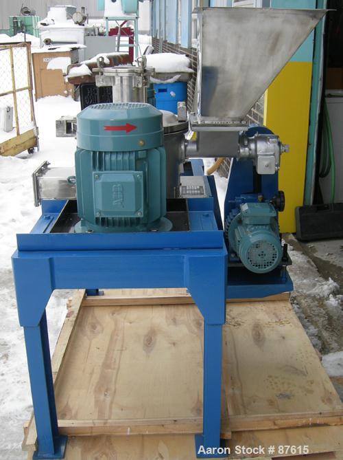 Unused- IMM ACM Type Classifier Pulverizer, Model JCL320, 304 Stainless Steel. Maximum capacity 66-880 pounds per hour, air volume 529 cfm. 12-1/2" Diameter grinding chamber with liner. Approximate 1...
