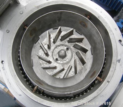 Unused- IMM ACM Type Classifier Pulverizer, Model JCL320, 304 Stainless Steel. Maximum capacity 66-880 pounds per hour, air volume 529 cfm. 12-1/2" Diameter grinding chamber with liner. Approximate 1...