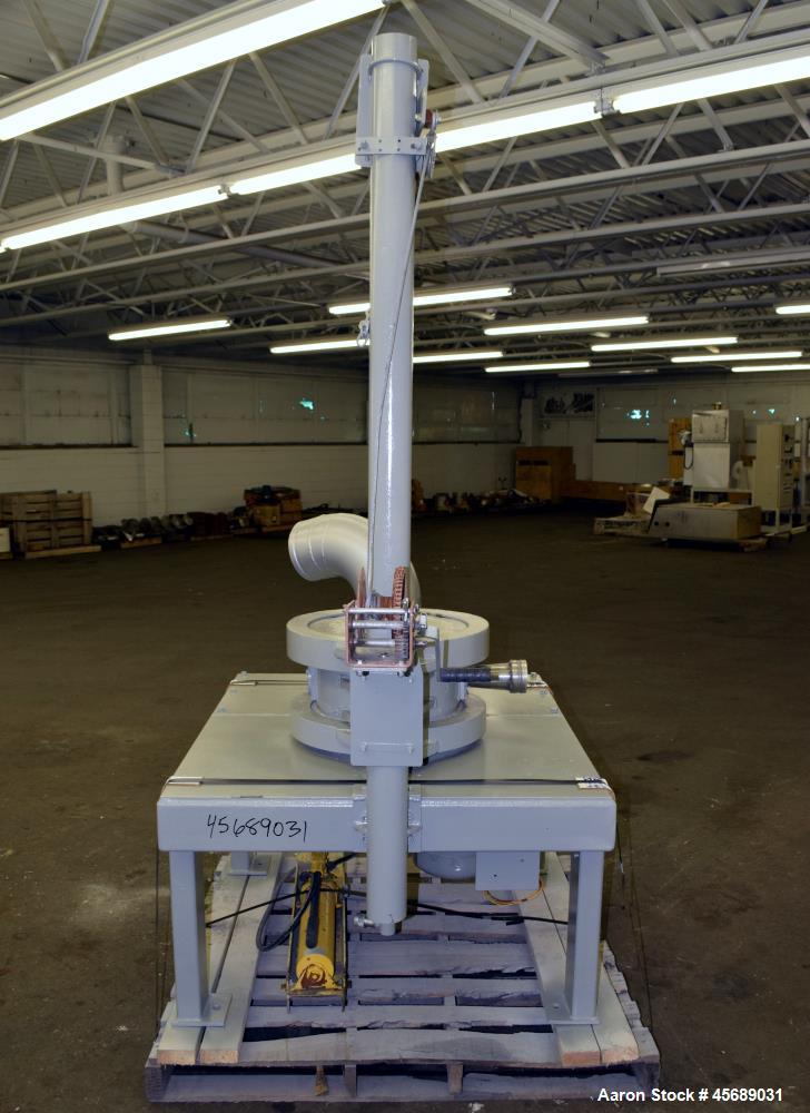 Used Kemutec PPS Air Classifying Mill, Model 2 CMT, Carbon Steel. Approximate 13" diameter grinding chamber. Rotor driven by a 10hp, 3/60/208-230/460 volt, 3500 rpm motor, classifier wheel driven by ...