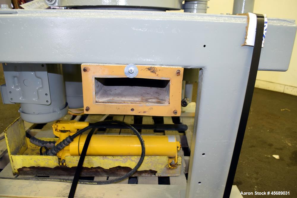 Used Kemutec PPS Air Classifying Mill, Model 2 CMT, Carbon Steel. Approximate 13" diameter grinding chamber. Rotor driven by a 10hp, 3/60/208-230/460 volt, 3500 rpm motor, classifier wheel driven by ...