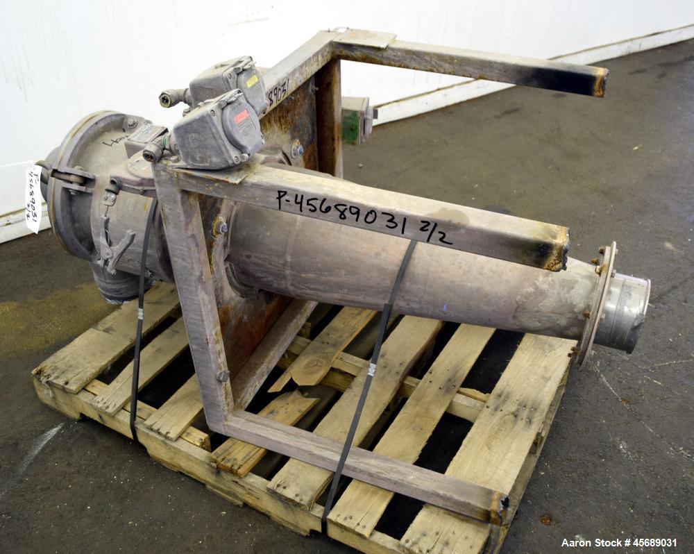 Used Kemutec PPS Air Classifying Mill, Model 2 CMT, Carbon Steel. Approximate 13" diameter grinding chamber. Rotor driven by a 10hp, 3/60/208-230/460 volt, 3500 rpm motor, classifier wheel driven by ...