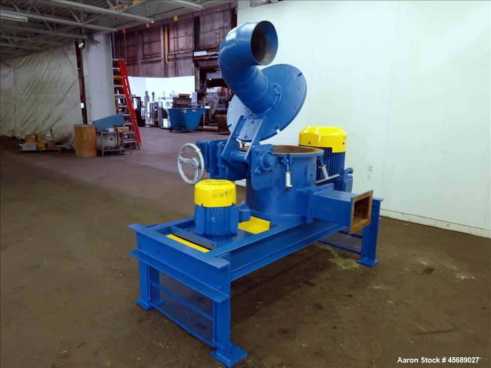 Used PPS Kemutec Air Classifier Mill, Model 5-CMT, Carbon Steel.
