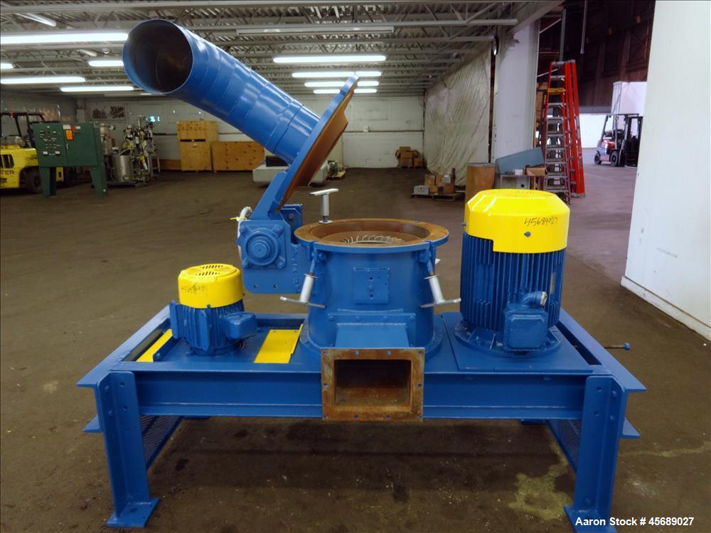 Used PPS Kemutec Air Classifier Mill, Model 5-CMT, Carbon Steel.