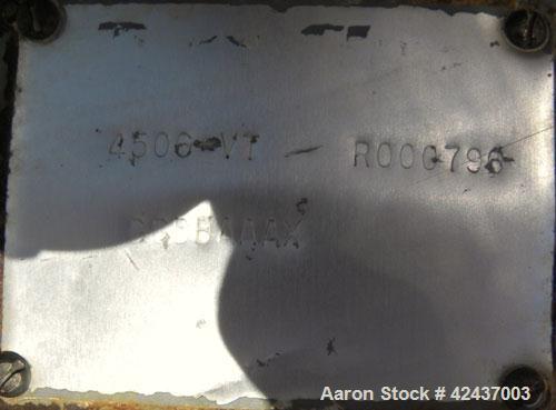 Used Mikro Air Classifying Mill, Model 60ACM, Carbon Steel. Approximate 30’’ diameter grinding chamber. Maximum rotor speed 3000 rpm, driven by a 100 hp, 3/60/460 volt, 1750 rpm motor. Top mounted se...
