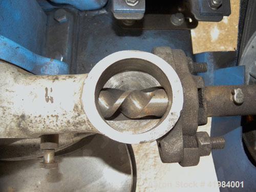 Used Micron Powder Systems Mikro Bantam Pulverizer Hammer Mill, Model 611072EX, 304 Stainless Steel. Approximate 5-1/4" diameter x 1-1/2" deep chamber with (6) swinging stirrup hammers. 1’’ diameter ...