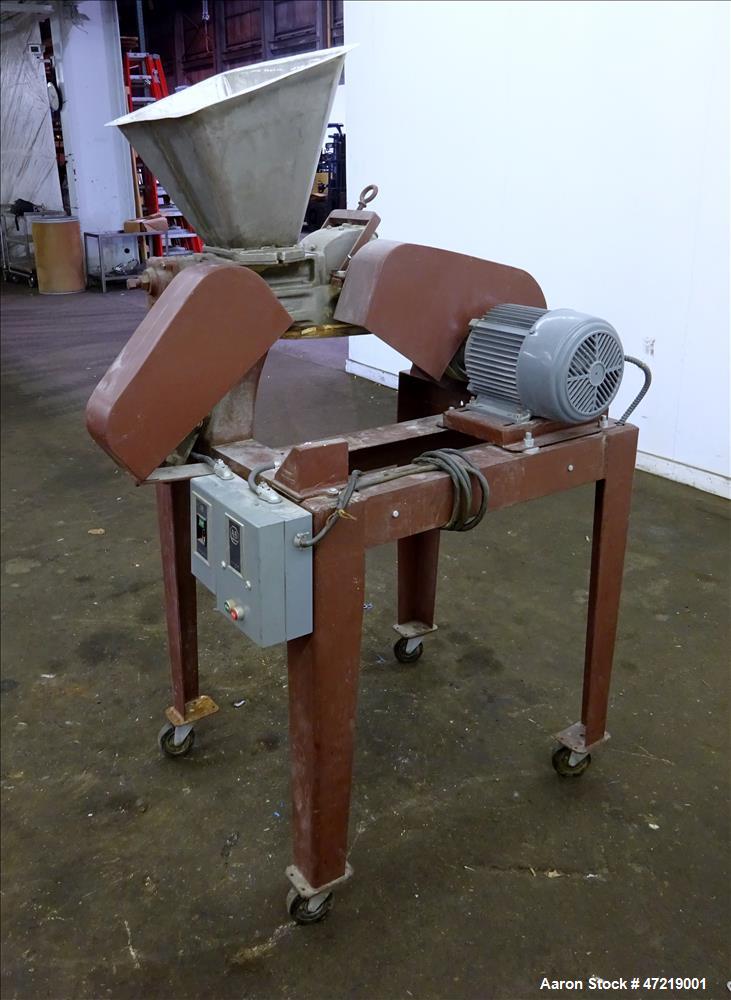 Used Mikro Pulverizer Hammer Mill, Model 1SH, 304 Stainless Steel
