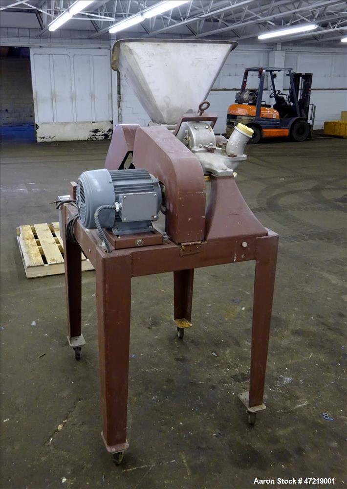 Used Mikro Pulverizer Hammer Mill, Model 1SH, 304 Stainless Steel