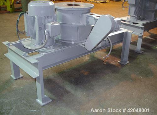 Used Mikro Air Classifying Mill, model 30 ACM, carbon steel. Approximate 30’’ diameter grinding chamber. Rotor speed 4320 to 5770 rpm, driven by a 30 hp, 3/60/230/460 volt motor. Separator wheel 600 ...